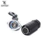 New Product Outdoor Waterproof and Dustproof Platic Male and Metal Female 5 pin