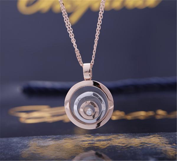 Buy cheap Chopard HAPPY SPIRIT PENDANT in ROSE GOLD WHITE GOLD with Dancing Diamond 798231-9001 from wholesalers