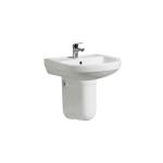 Bathroom Wall Hung Pedestal Sinks Hand Painted Porcelain Basin For Hand Wash