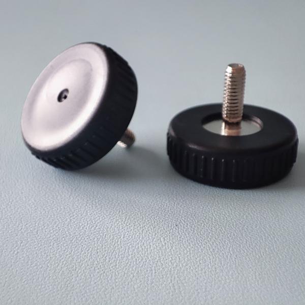 Buy cheap Knurled Flat Head Thumb Screw Mill steel PA66 Hand Tighten / Hand Spin Screw from wholesalers