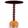 Buy cheap Fiberglass Painted Base Hotel Coffee Table Round Metal Corner Couch Side Table from wholesalers