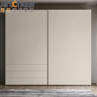 Buy cheap Melamine Finish Plywood Carcase Italian Minimalist Style Sliding Closet Doors product