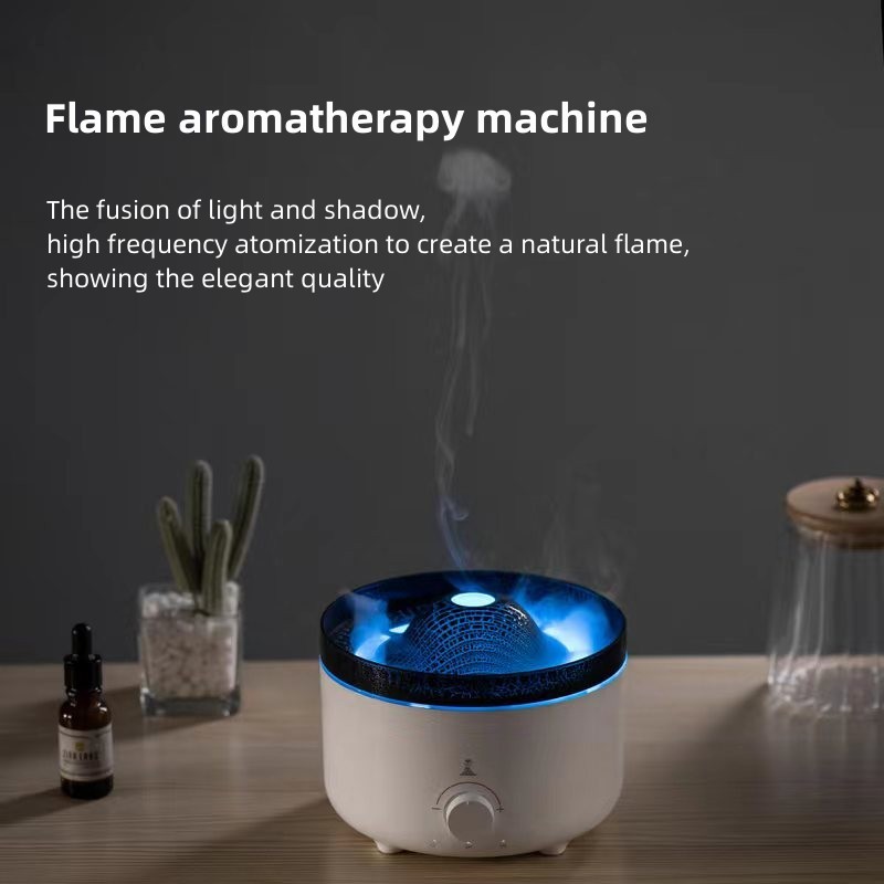 Whisper Quiet Bedroom Humidifier With Smart Timer Flame Air Humidifier