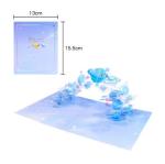 Art paper Personalised Printed Cards Three Dimensional Christmas Greeting Card