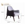 Buy cheap Comfortable Leather Chair, Leather Upholstered Chair, Leather Easy Chair, High Density Foam, PU Leather Upholstery from wholesalers