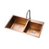 Buy cheap Undermount Kitchen Sinks Black Rose Double Bowl Stainless Steel Sink from wholesalers