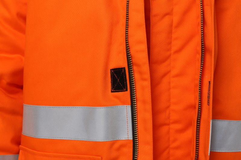99% Cotton Cold Weather Workwear 50mm FR Tape Cold Weather Work Coat