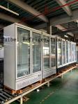 Commercial Double Door Freezer Glass Door Upright Display Refrigerators Freezers