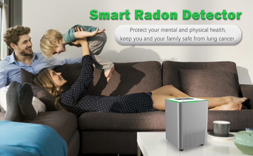 2.4GHz Wi-Fi Smart Radon Detector Sensor For Home App Alerts