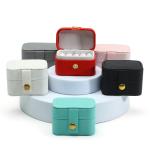 Leather Jewelry Case Portable Mini Travel Organizer for Ring Earring Necklace