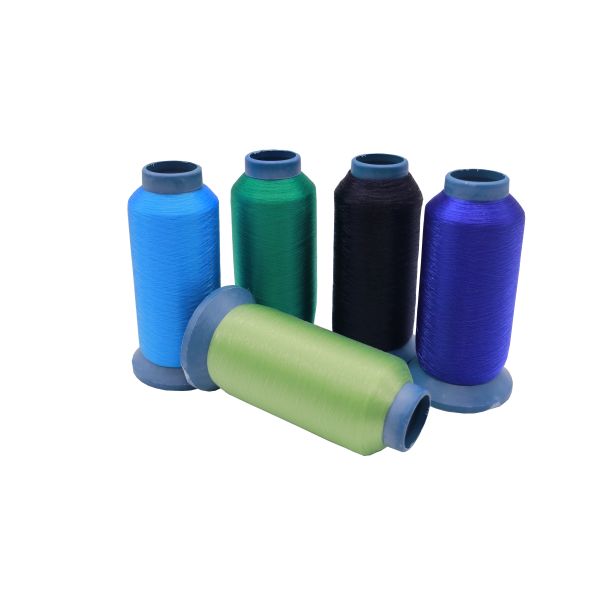 Polyester 0.12mm Elasticated Fish Thread for Sewing Fishing Net Pattern Dyed Colorful