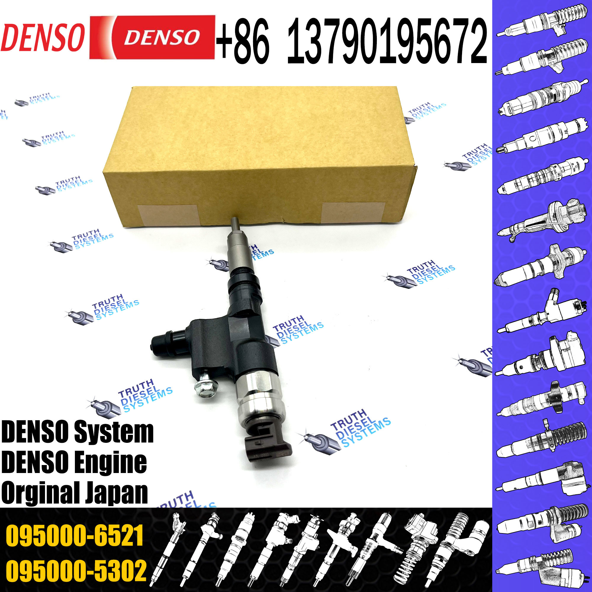 Diesel Fuel Common Injector 095000-6520 095000-6521 23670-E0090 23670-E0091 For Hino Dutro Toyota Dyna N04C