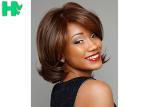 Bleached Knots Lace Short Synthetic Wigs Soft Silky 14 Inch Body Wave