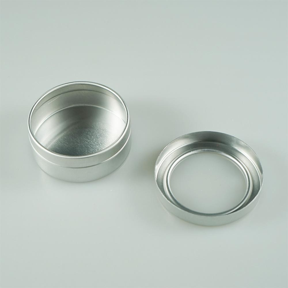 Aluminum Empty 5g 10g 20g Ps Plastic Screw Cap Jar tin box with clear pvc window