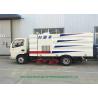 Buy cheap DFAC Truck Mounted Vacuum Street Sweeper With Cleaning Brushes 4000L Refuse from wholesalers