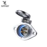 YA Automatic Spring Cover Series Metal Male Panel Mount Female Socket Circular