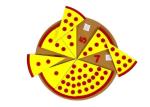 Pizza Design Felt Cloth Crafts Safe For Kids Early Learning Knowledge