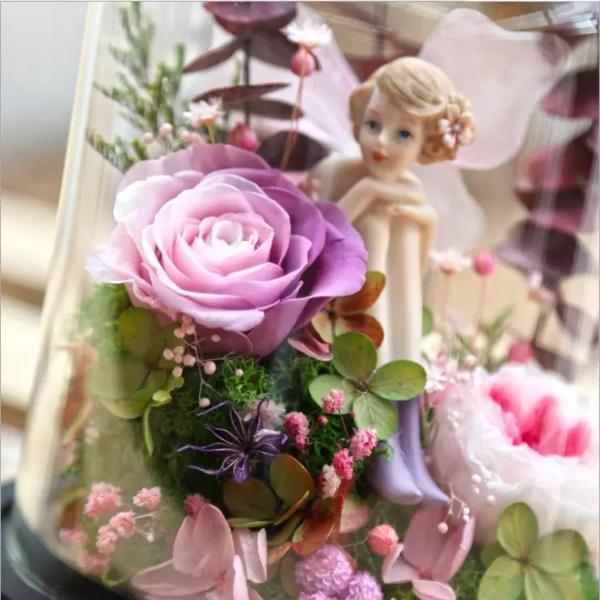 Buy cheap Preserved Rose in Glass Dome for Christmas Decorations Preserved Flowers in Box from wholesalers