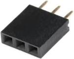 Plastic Height 8.5mm Small Electrical Connectors 2.54mm Single Row Straight