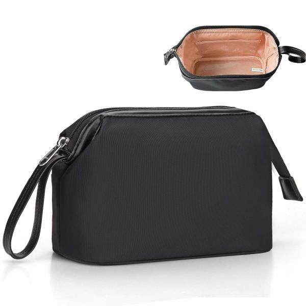 Buy cheap Wholesale Custom Waterproof Nylon Makeup Travel Cosmetic Pouch Bag with pockets from wholesalers