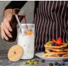 Buy cheap 500ml Bubble Tea Cups Reusable Wide Mason Mouth Smoothie Cups Mason Jar Drinking Glasses Cups from wholesalers