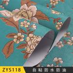 3D Red Flower Wallpaper 45cm Width PVC Vinyl Wall Covering for Home Decor
