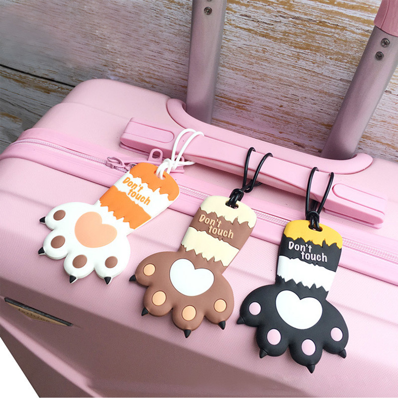 Cute Animal Silicone Luggage Tags Bag Tag Travel ID Labels Tag For Baggage Suitcases Bags Travel Accessories