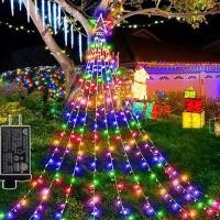 Buy cheap Waterproof Outdoor Halloween Christmas Ornaments Star Wire Lights Multicolor product