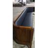 Buy cheap 0.58 CBM Outdoor Restaurant Booth Seating Solid Wood Frame 90cm Height from wholesalers