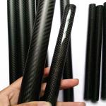 100% Pure Carbon 3K Roll Wrapped Carbon Fibre Tube 21 22 24 25 26 28 29 30mm