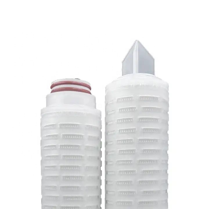 PP 10" Microelectronics Pleated Membrane Filter Cartridge 0.4 0.7m2 Filtration Area