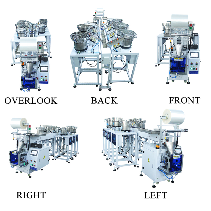 Semi-automatic Manual Placement Filling Screws Bolts Small Parts Hardware Packaging Machine