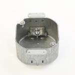 Two Gang Metallic Outlet Box Mud Ring G60 Adjustable Steel Pre Galvanized