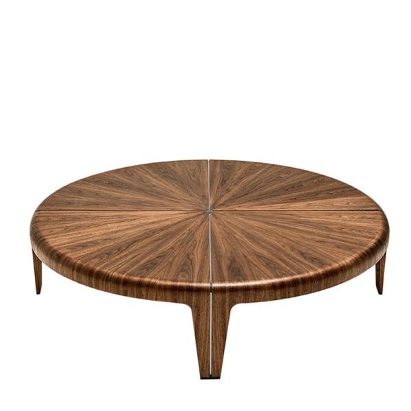Buy cheap 1100*600*450mm Round Wood Modern Style Coffee Tables OEM ODM from wholesalers