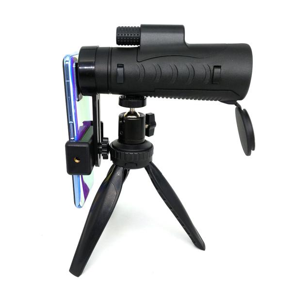 Adults 12X55 HD Waterproof Monocular FMC BAK4 Prism Dual Focus Portable