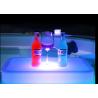 Buy cheap Charging Glow In The Dark Furniture Square Led Tray Luminous Wine Plate from wholesalers