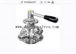 Buy cheap Sanitary DN20 No Retention 1/2 3 Way Ball Valve from wholesalers
