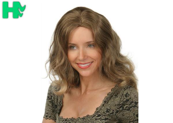 Buy cheap New Stylish Mixed Color Synthetic Hair Wigs Natural Curly Women natural looking synthetic wigs from wholesalers