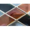Buy cheap 62''X31'' Frosting Designs On Decorative Leaded Glass Brass Caming 25.4mm IGCC from wholesalers