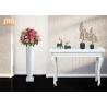 Buy cheap Small Glossy White Fiberglass Planters Floor Vases Decorative Flower Pots from wholesalers
