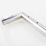 American Style Metal Sofa Legs L Shape Polish Chrome Finish 38mm Tube Dia