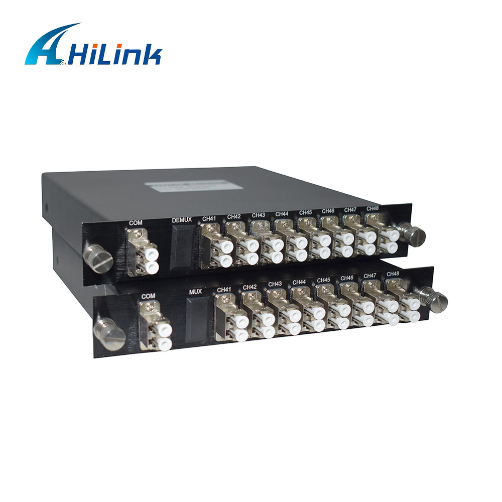 8CH DWDM Mux Demux Module CH41-CH48 Dual Fiber LGX With Metal Connectors