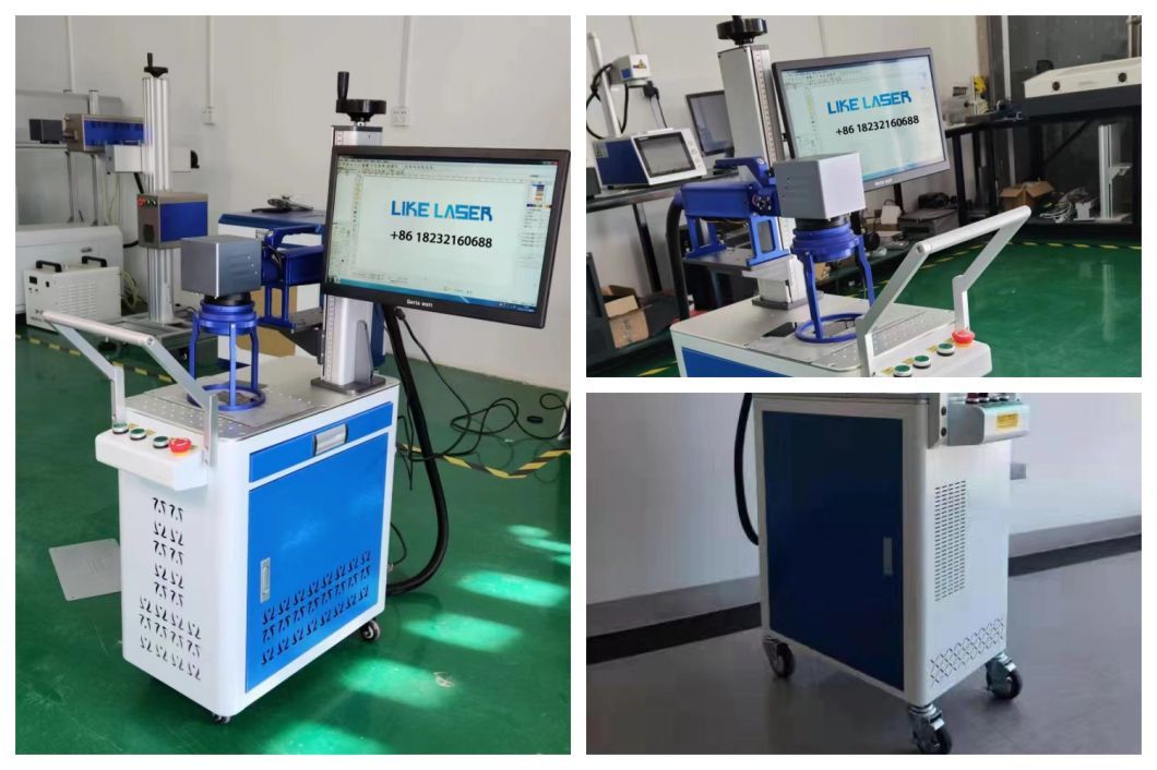 Easy to Operate 20W 30W 50W Mini Portable Handheld Fiber Laser Marking Machine Price for Metal Hard Plastic Tyre