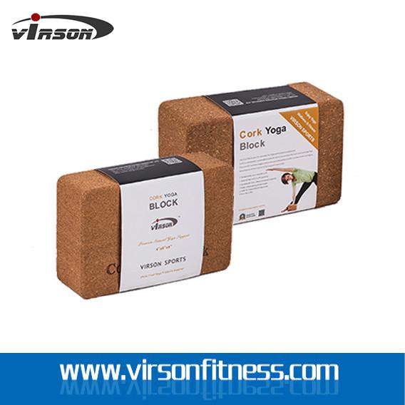Quality hard and strong Eco cork yoga block for sale