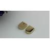 Buy cheap China manufacturer customized light gold square handbag metal cord end clip from wholesalers