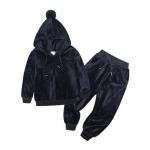 Sports Children'S Outfit Sets Leisure Gold Velvet Two Piece
