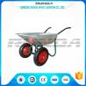 Buy cheap Durable Heavy Duty Wheelbarrow , Two Wheel Steel Wheelbarrow Wide Stance Legs from wholesalers