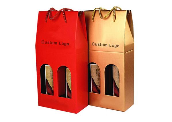 Buy cheap Kraft Paper Electronic Packaging Box , Gift Packaging Bags For Wine Bottle from wholesalers