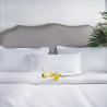 Buy cheap White Rectangle Hotel Pure Luxury Pillow 100% Polyester Neck Pillow Hypoallergenic from wholesalers