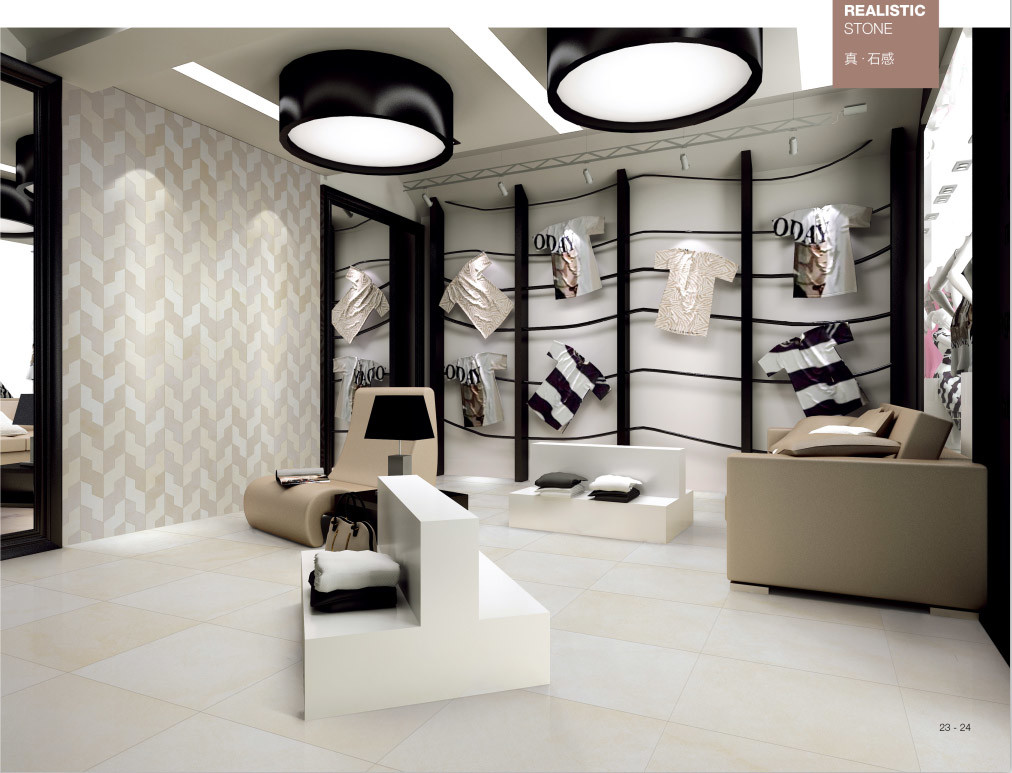 Waterproof Beige Floor Tiles 600*600 , Porcelain Floor Tiles For Living Room